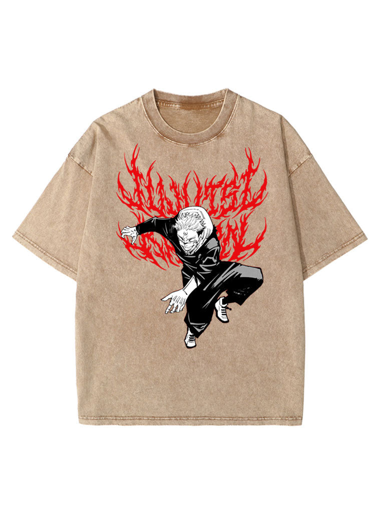 Discover Distinctive Style: Teasearch3d's Acid Washed Shirt Line 41 Yuji Vintage Tee