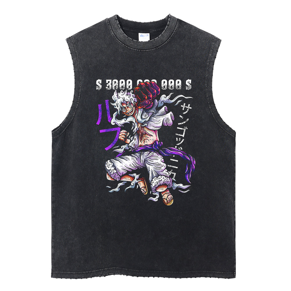 Discover Distinctive Style: Teasearch3d's Acid Washed Shirt Line 11 Sun God Nika Vintage Washed Tank Top