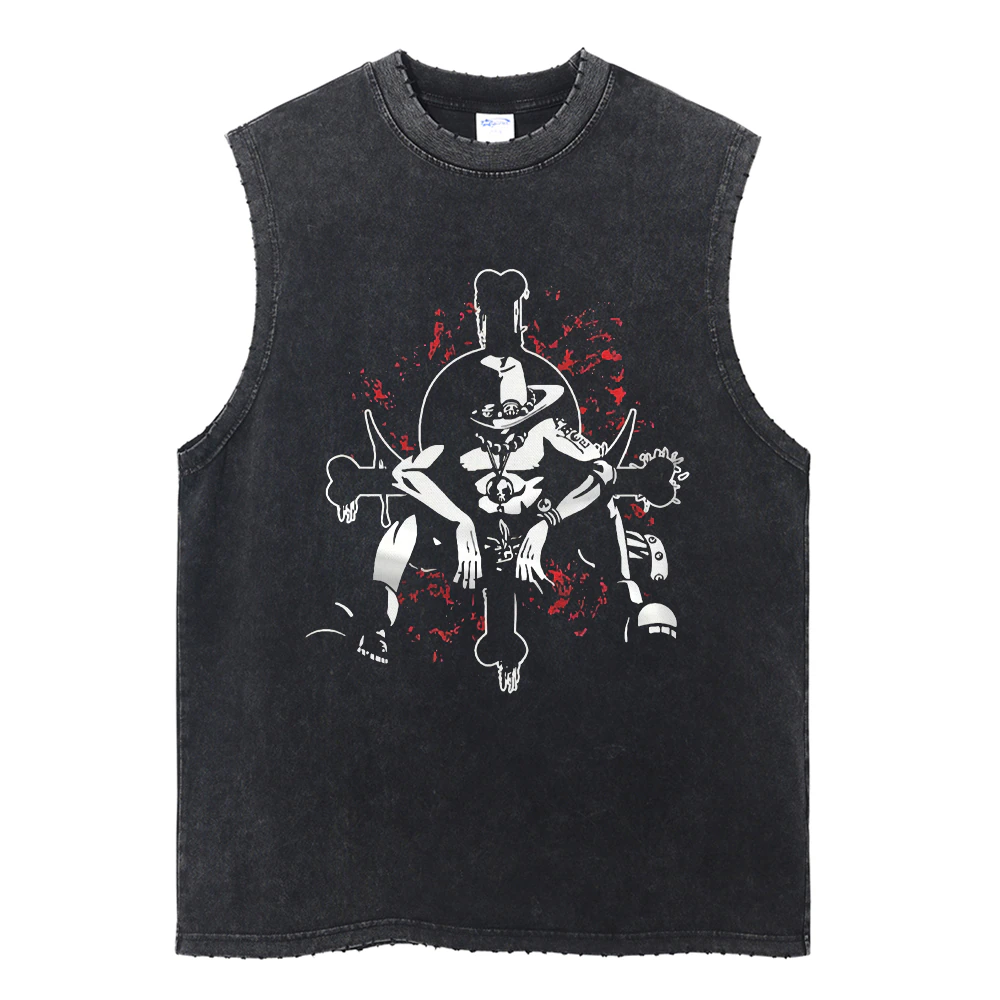 One Piece Ace Vintage Washed Tank Top