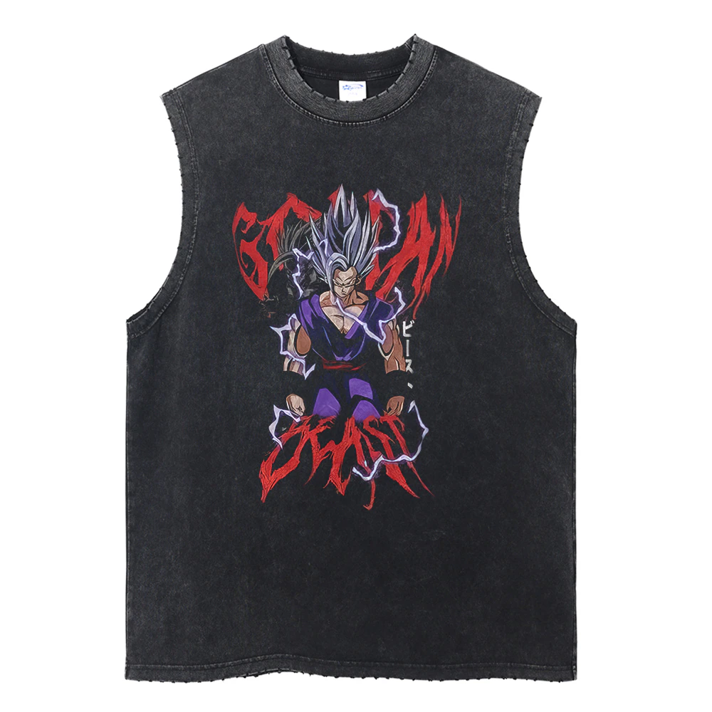 "Gohan Beast" Vintage Washed Tank Top