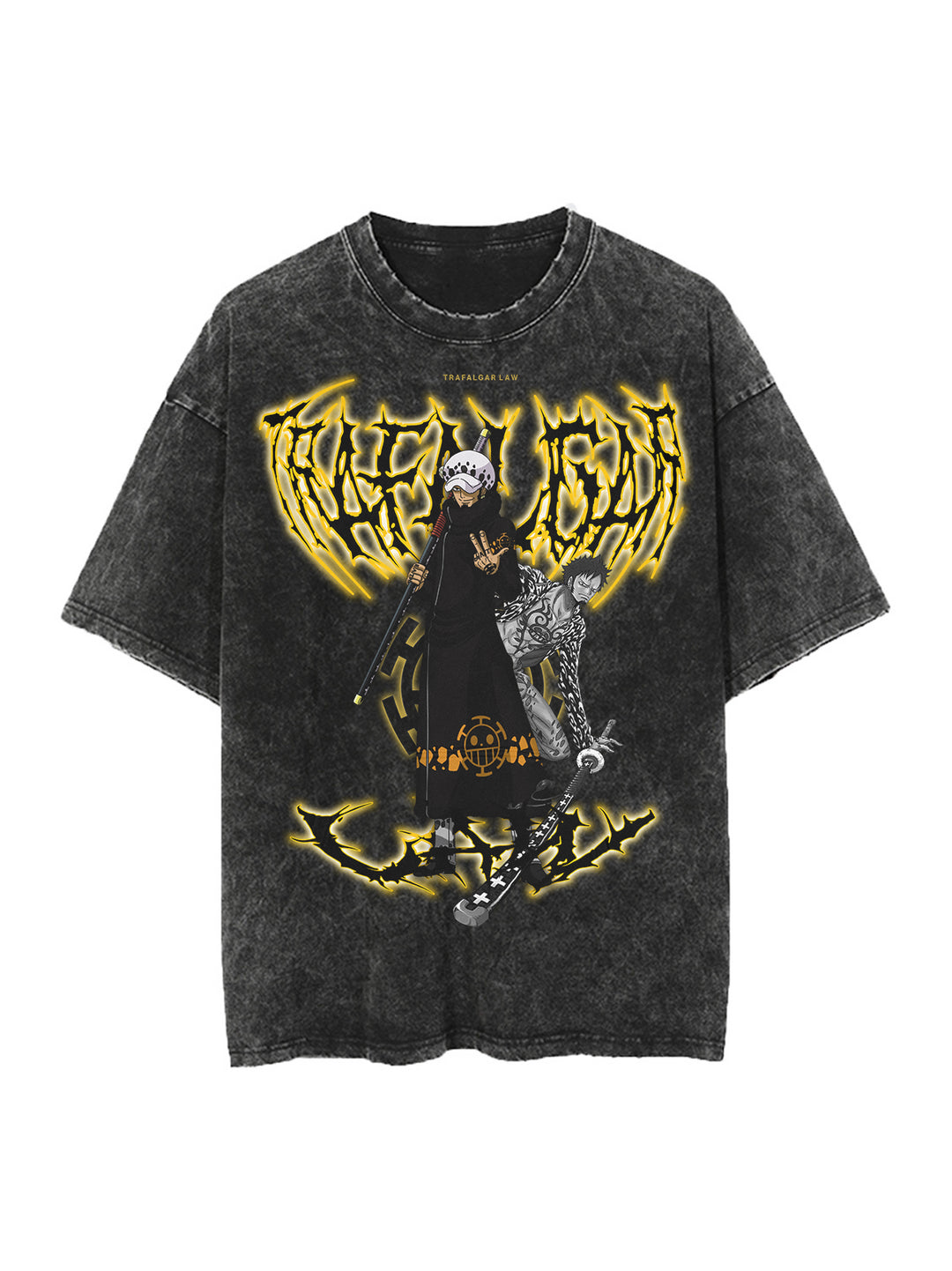 Discover Distinctive Style: Teasearch3d's Acid Washed Shirt Line 24 Trafalgar Law Vintage Oversize Tee