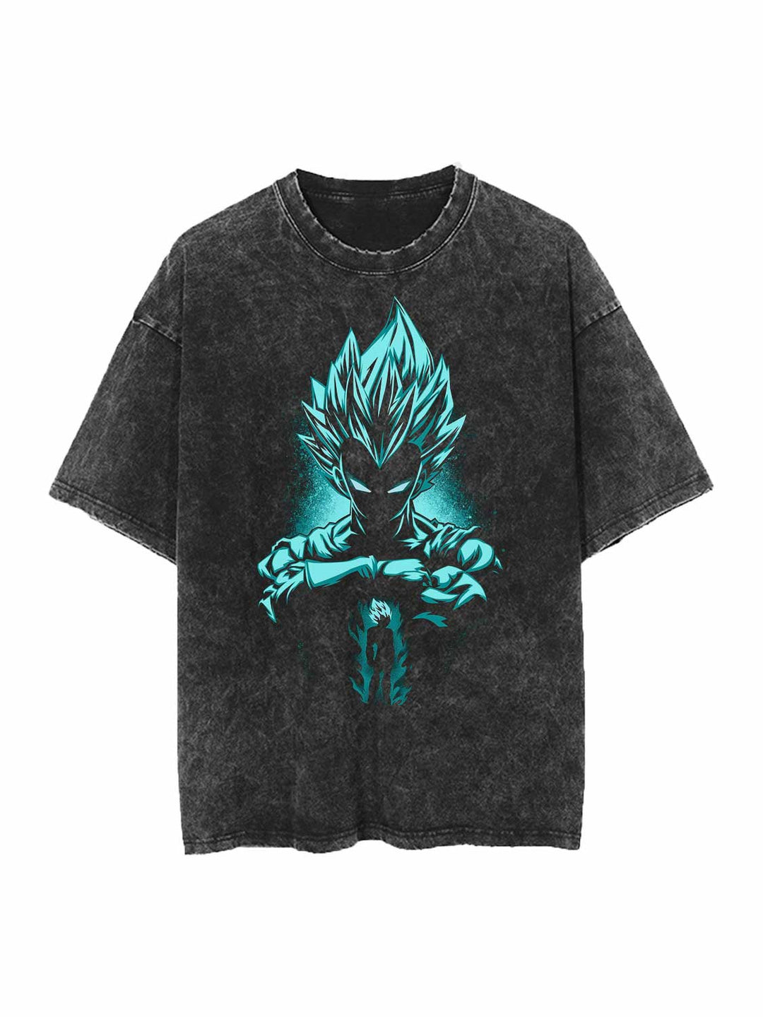 Discover Distinctive Style: Teasearch3d's Acid Washed Shirt Line 36 Vegeta Vintage Oversize Tee