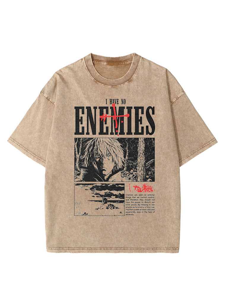 Discover Distinctive Style: Teasearch3d's Acid Washed Shirt Line 18 Thorfinn Enemies Vintage Tee